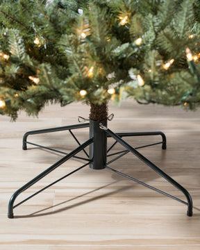 Árvore de Natal White Spruce Verde com Galhos Articulados, Suporte Metálico e Micro LEDs Embutidos