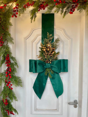 Escapulário De Natal Veludo 2,10x 47cm Verde