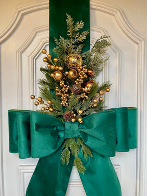 Escapulário De Natal Veludo 2,10x 47cm Verde