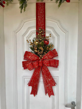 Escapulário Fita De Veludo vermelho/ dourado 2,00x40cm